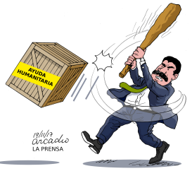 NO A LA AYUDA HUMANITARIA by Arcadio Esquivel