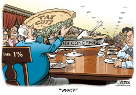 THANKSGIVING TAX CUTS FOR THE ONE PERCENT by RJ Matson