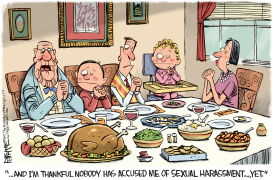 HARASSMENT THANKSGIVING by Rick McKee