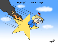 MERKELS LUCKY STAR by Stephane Peray