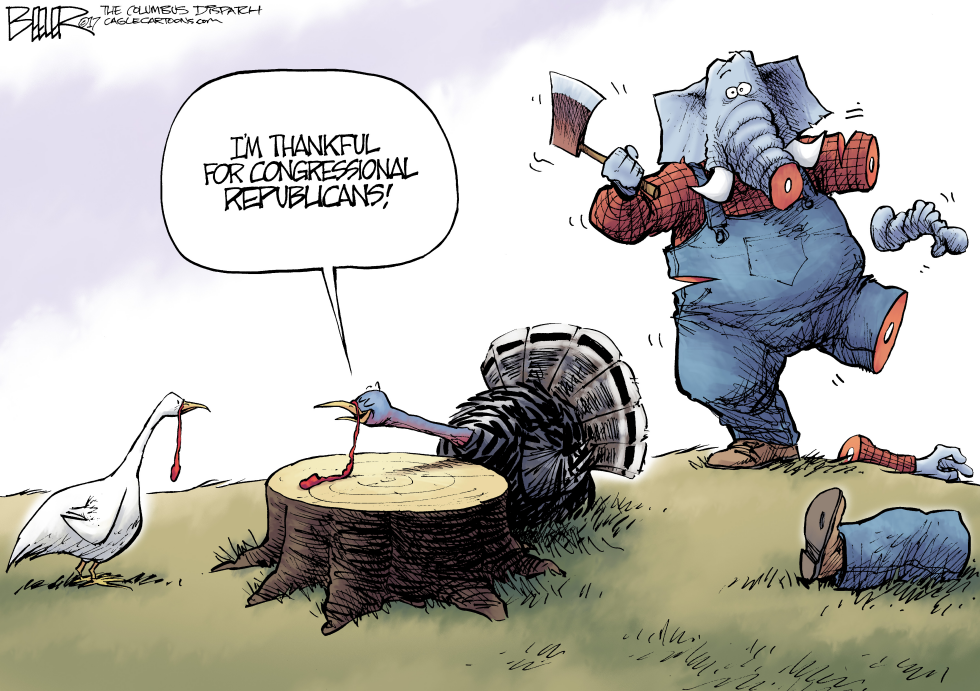  BE THANKFUL by Nate Beeler