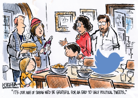 HAPPY TWEETSGIVING by Jeff Koterba