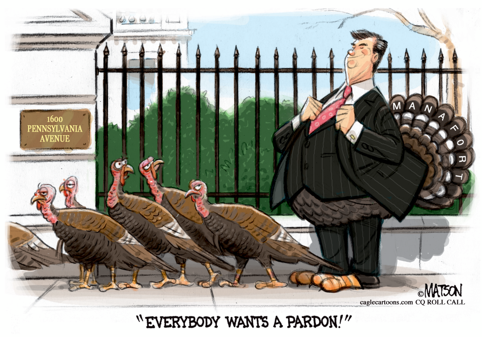  PAUL MANAFORT LINES UP AT WHITE HOUSE FOR A PARDON by RJ Matson