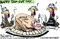 TAX CUT by Milt Priggee