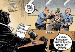 WAR CRIMES MLADIC GUILTY by Patrick Chappatte