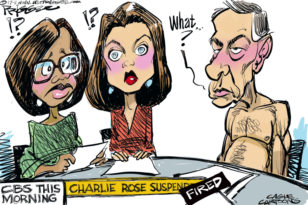  CHARLIE ROSE by Milt Priggee