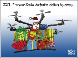 SANTA CLAUS DRONE by Aislin