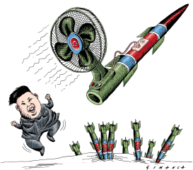 NORTH KOREA MISSILE LAUNCH by Osmani Simanca