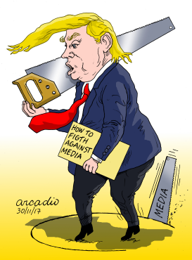 TRUMP AND CNN 2/TRUMP Y CNN 2 by Arcadio Esquivel