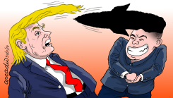 TRUMPKIM DUEL OF HAIRSTYLES/DUE- LO DE COPETES by Arcadio Esquivel