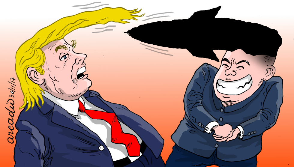  TRUMPKIM DUEL OF HAIRSTYLES/DUE- LO DE COPETES by Arcadio Esquivel