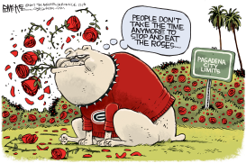 UGA BULLDOGS ROSE BOWL LOCAL by Rick McKee