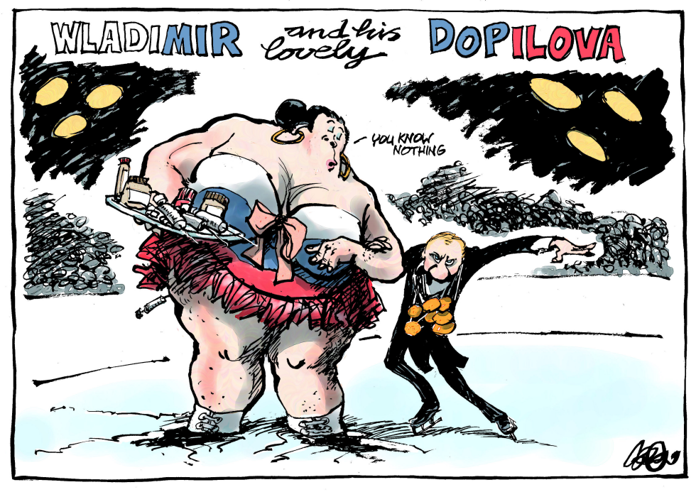  PUTIN AND NEXT YEAR'S WINTERGAMES by Jos Collignon