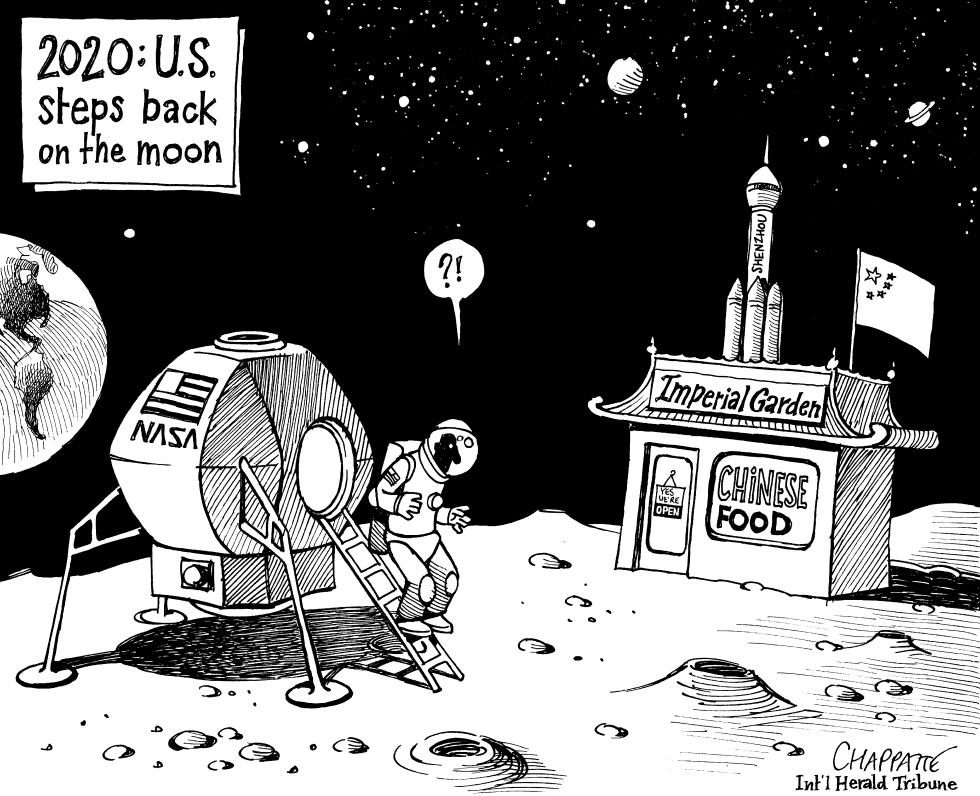  CHINESE-U.S. SPACE RACE by Patrick Chappatte