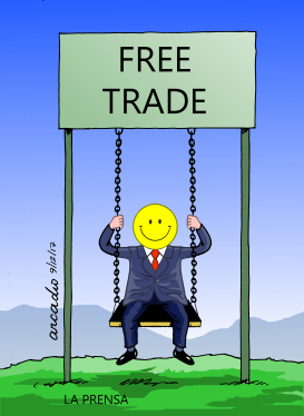 THE FREE TRADE AND THE HAPPINESS by Arcadio Esquivel