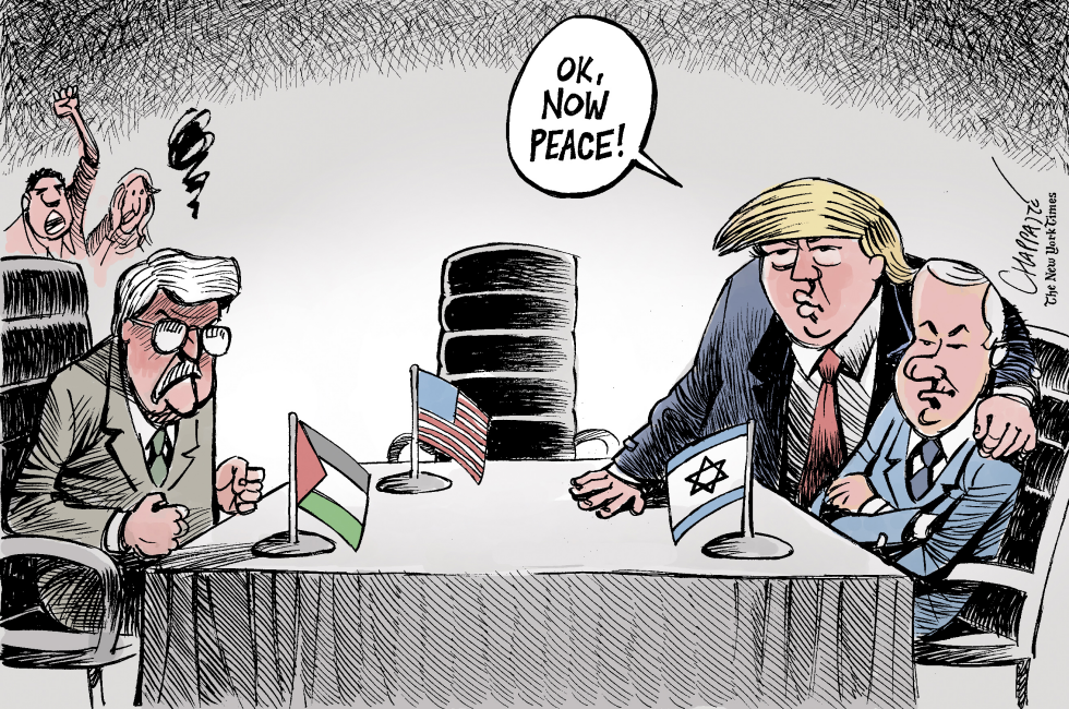  TRUMP MOVES EMBASSY TO JERUSALEM by Patrick Chappatte