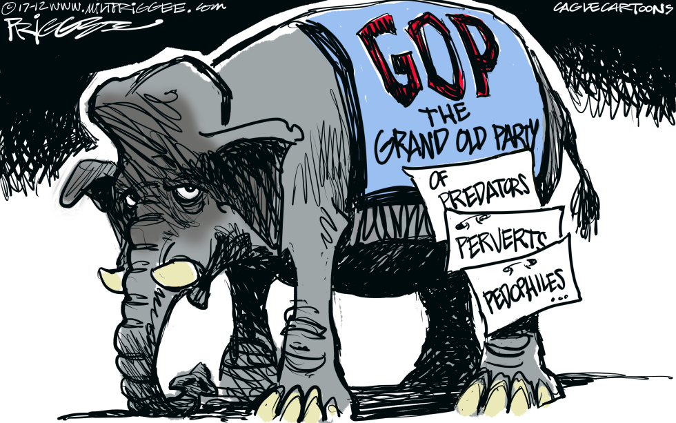  THE PEDOPHILE PARTY by Milt Priggee