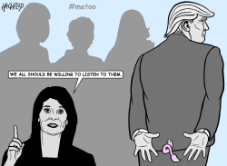 NIKKI HALEY AND TRUMP by Rainer Hachfeld