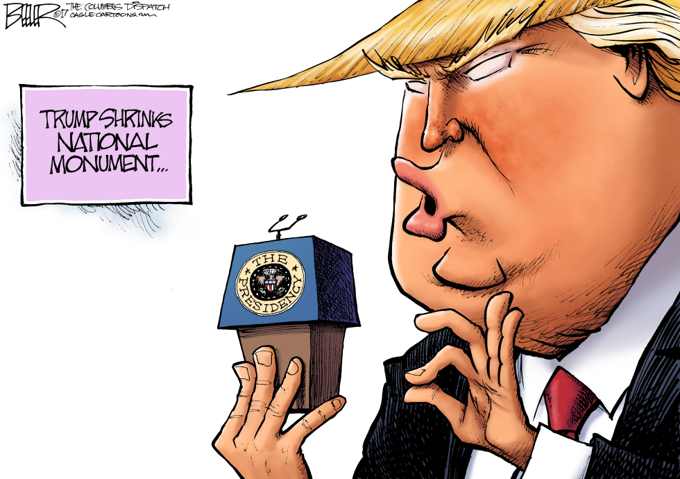  SHRINKING MONUMENT by Nate Beeler