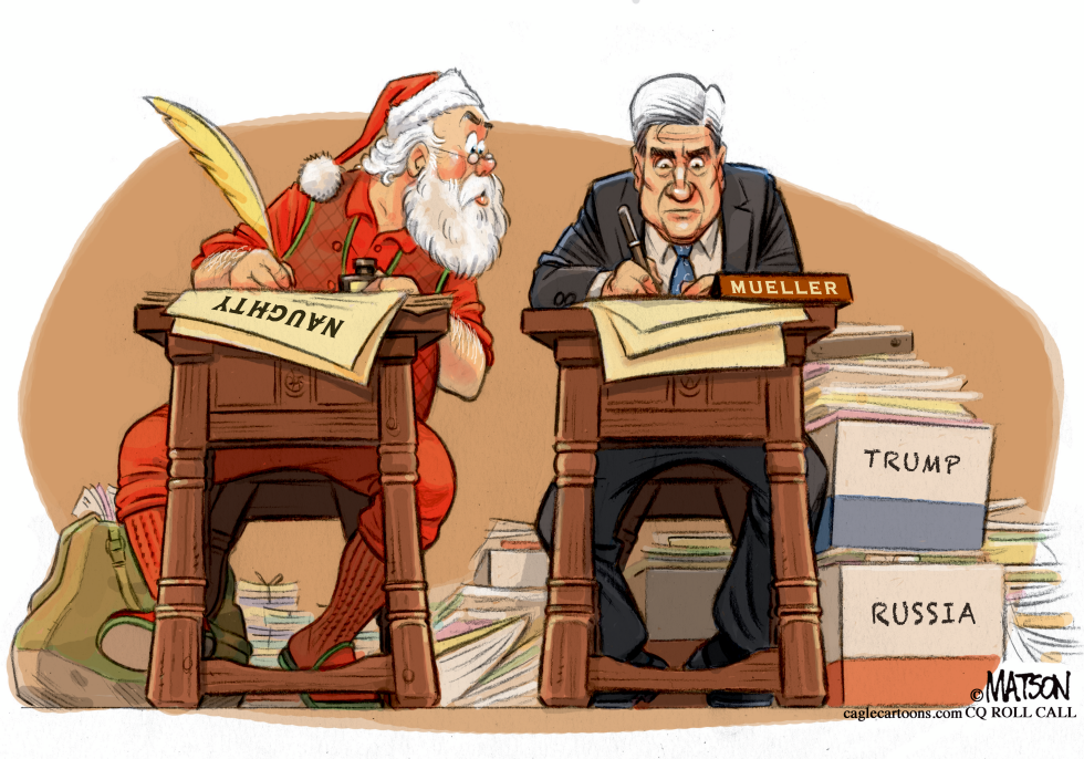  SANTA CRIBS FROM MUELLER NAUGHTY LIST by RJ Matson