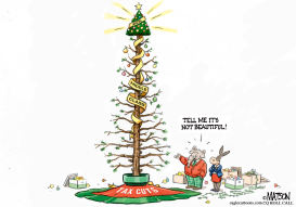 TAX CUT CHRISTMAS TREE by RJ Matson