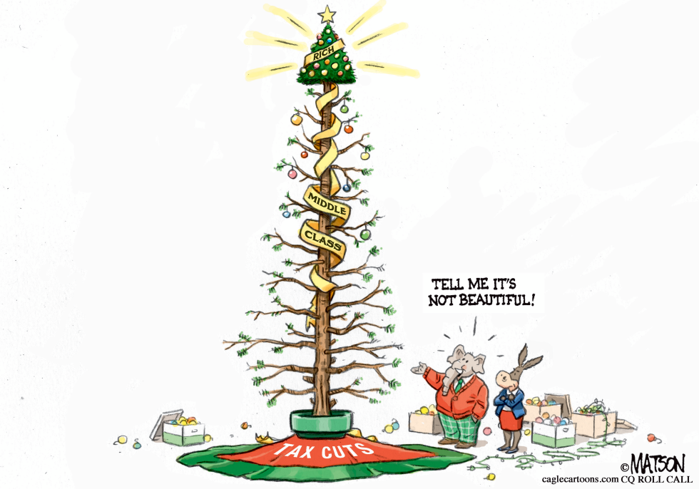  TAX CUT CHRISTMAS TREE by RJ Matson