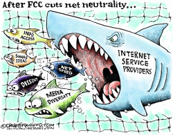 FCC CUTS NET NEUTRALITY by Dave Granlund