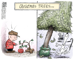 THE MONEY TREE by Adam Zyglis