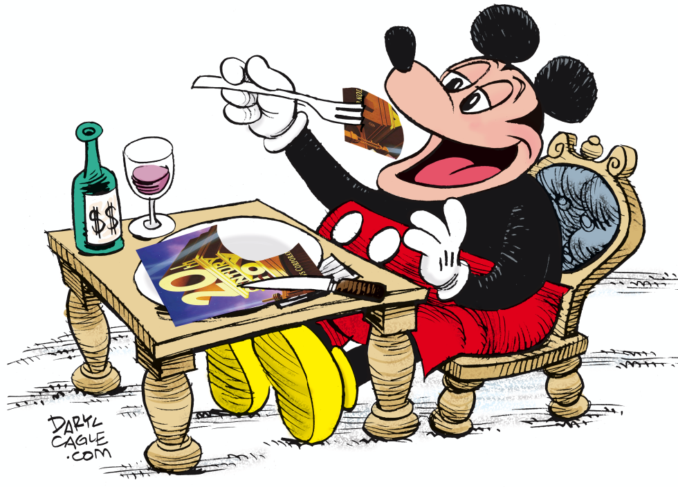  DISNEY CONSUMES FOX by Daryl Cagle