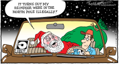 UBER SANTA by Bob Englehart