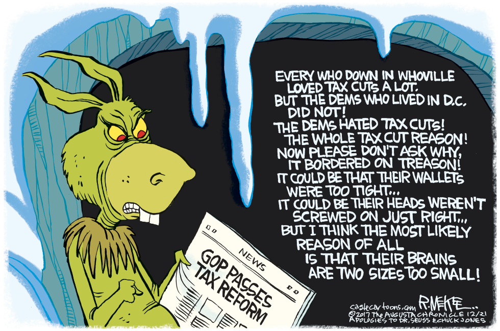  GRINCH DEMOCRATS by Rick McKee