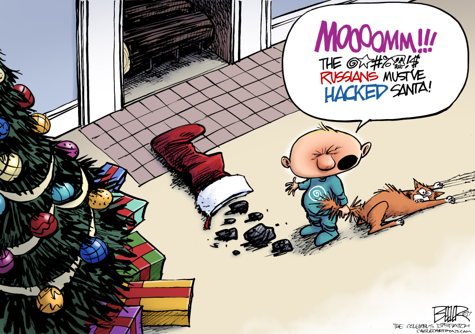  SANTA HACKED by Nate Beeler