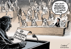 US REBUKED ON JERUSALEM by Patrick Chappatte