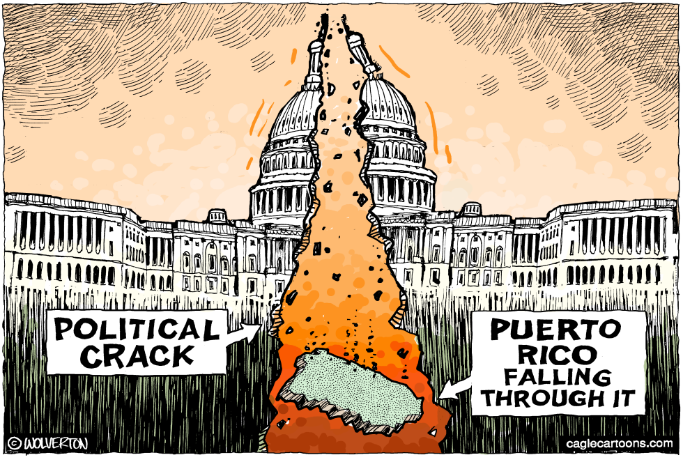  PUERTO RICO FALLS THROUGH THE CRACK by Wolverton