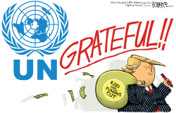 UNGRATEFUL UN by Rick McKee