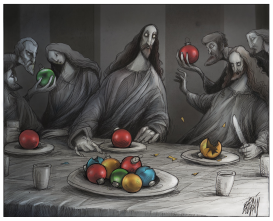 LA ULTIMA CENA  by Angel Boligan