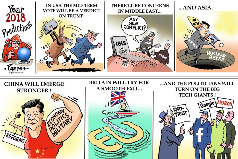  YEAR 2018 PREDICTIONS by Paresh Nath