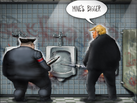 TRUMP KIM JONG UN NORTH KOREA NUKES by Sean Delonas