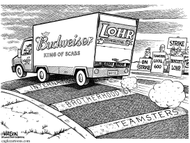 MISSOURI-TEAMSTERS CAN'T STOP BUDWEISER SCABS by RJ Matson