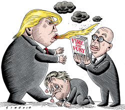 TRUMP BANNON AND WOLFF  by Osmani Simanca