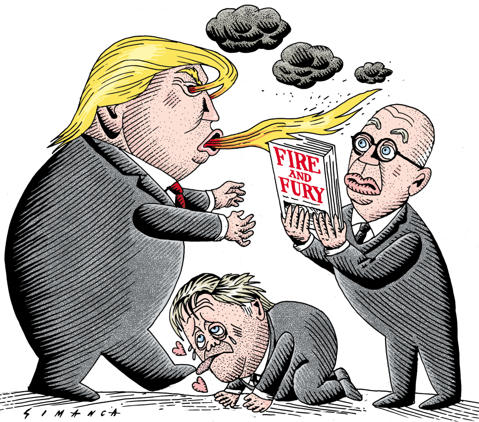  TRUMP BANNON AND WOLFF  by Osmani Simanca