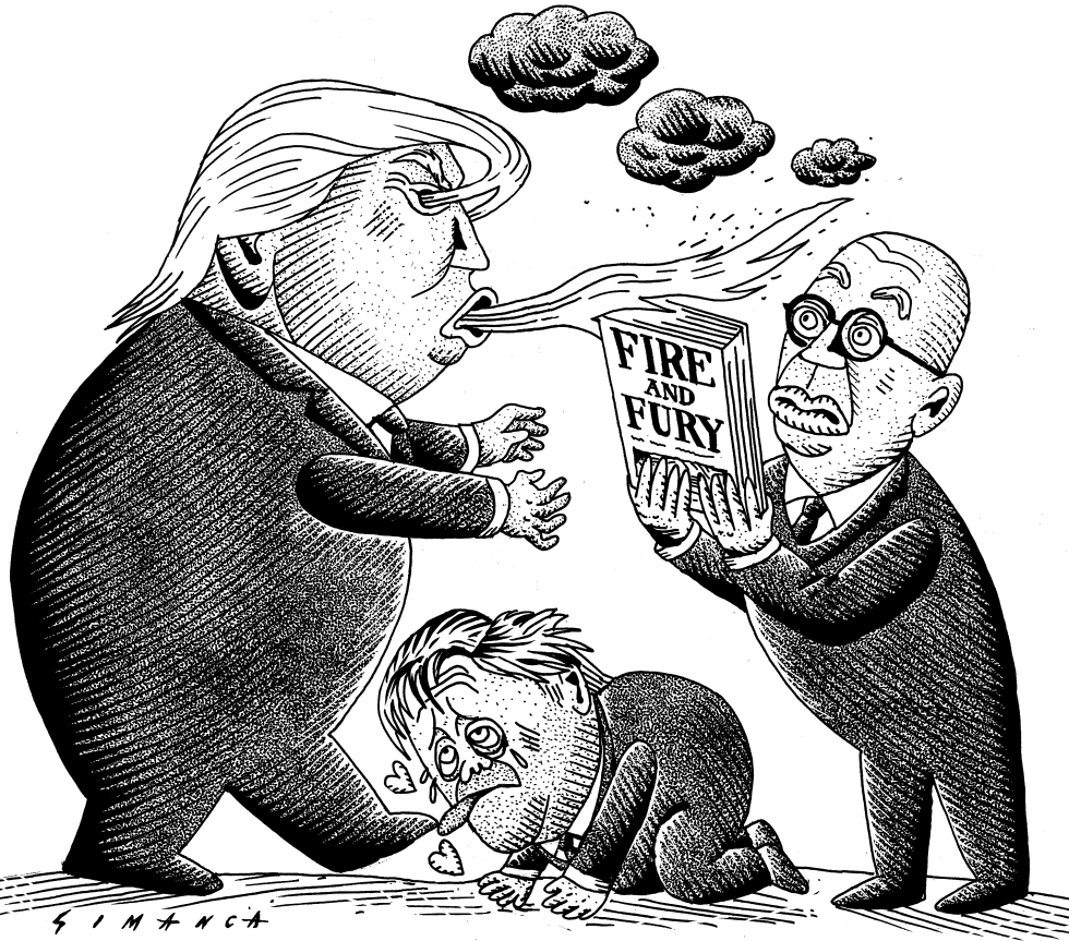  TRUMP BANNON AND WOLFF by Osmani Simanca