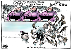 NORTH KOREA IN WINTER OLYMPICS by Jos Collignon