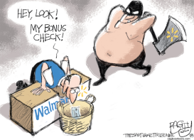 WALMART SEVERANCE by Pat Bagley