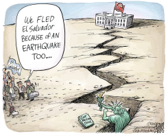 THE EARTHQUAKE by Adam Zyglis