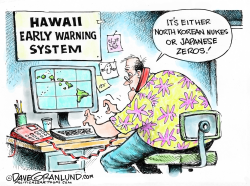 HAWAII FALSE ALARM by Dave Granlund