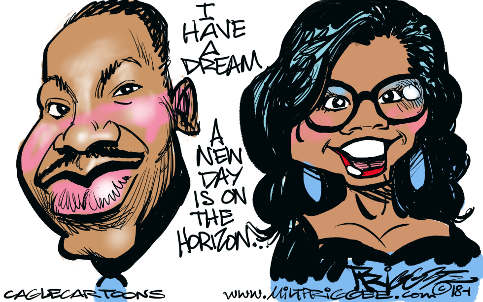  A NEW DREAM ON THE HORIZON by Milt Priggee