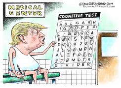 TRUMP COGNITIVE TEST by Dave Granlund