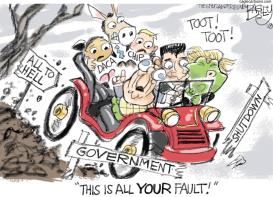 SHUTDOWN SHOWDOWN by Pat Bagley