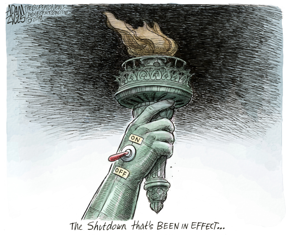  SHUTDOWN by Adam Zyglis